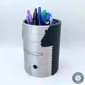 SpaceX Raumschiff Stifthalter - Einzigartiger 3D-gedruckter Schreibtisch Organizer für Weltraumliebhaber - Bild 1 von 3