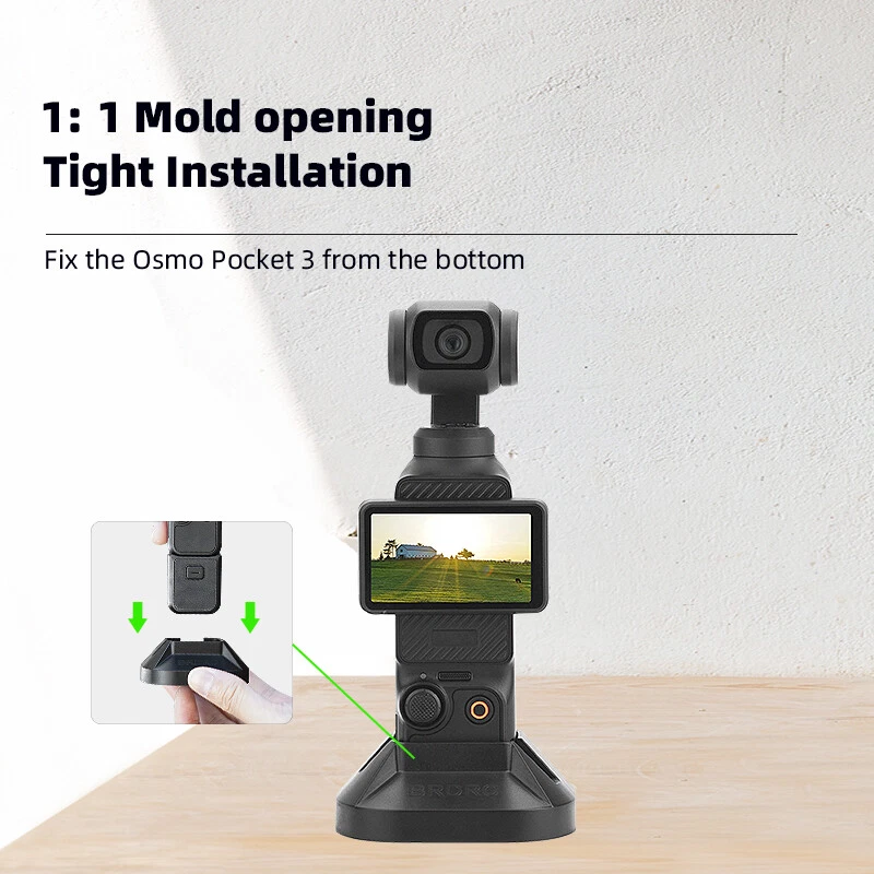 For BRDRC DJI OSMO POCKET 3 Desktop Mount Stabilizing Bracket Accessories Base - Image 1 of 4