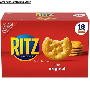 RITZ Original Crackers 18 Stay Fresh Sleeves, Total 61.65 oz FREE SHIPPING - Picture 1 of 9