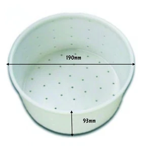 Cheese Making Mould 12 - Wide Cylinder With Base Cheese Mould - Picture 1 of 1