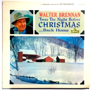 WALTER BRENNAN -Twas the Night Before Christmas Back Home -Viny LP 1962 LST-7257 - Picture 1 of 5