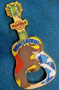 KOH SAMUI TAILANDIA ELEFANTES ASIÁTICOS ABRIDOR DE BOTELLAS IMÁN GUITARRA Hard Rock Café - Imagen 1 de 1