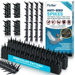 Bird Spikes 19.6ft Pigeon Deterrent Fence Wall Protection Humane Barrier - Picture 1 of 8