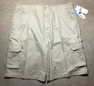 Pantaloncini cargo uomo surf alto taglia 34/36 vita espandibile colore kaki nuovi con etichette - Foto 1 di 4