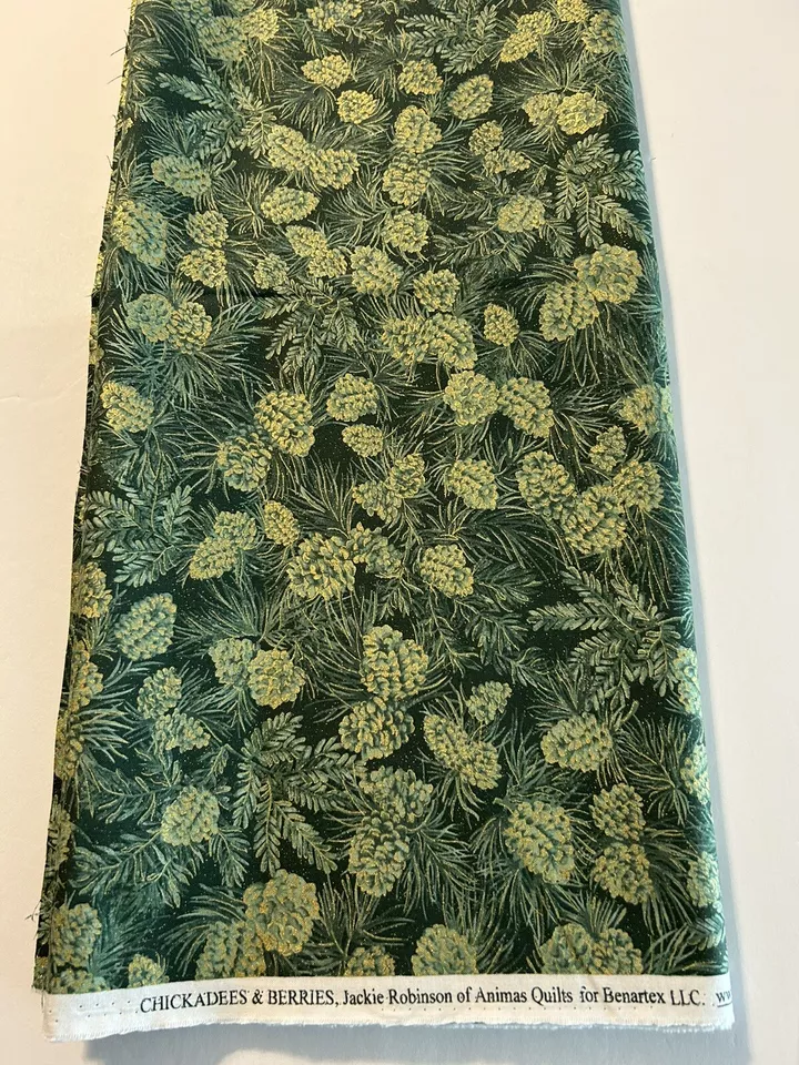 Edredones Animas de tela de algodón de 2 yardas Benartex LLC. Garbanzos y bayas Foto 1 de 3