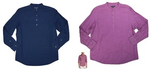 Camisa INC International Concepts Color Sólido Manga Larga Medio Botón Nueva con Etiquetas - Imagen 1 de 3