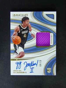Zapatilla deportiva Panini Immaculate GG Jackson II RC Rookie 2023-24 muestra automática #03/49 - Imagen 1 de 2