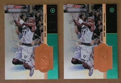 Kevin Garnett (2) 1998-99 Upper Deck SPX Finite BRONZE 3001/10000 & 1939/10000 - Image 1 of 2