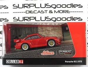 Tarmac Works X Schuco 2022 Collab64: Rosso PORSCHE 911 (993) GT2 #T64S-004-ROSSO - Foto 1 di 8