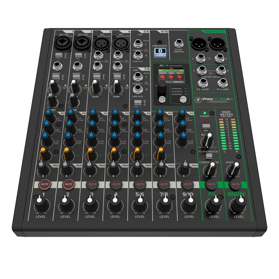 Mackie ProFX10v3+ 10-Channel Bluetooth Analog Mixer with USB Recording - Image 1 of 1