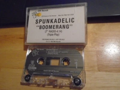 RARE PROMO Spunkadelic CASSETTE TAPE Boomerang 7" Radio hip hop r&b house SBK ! - Image 1 of 2