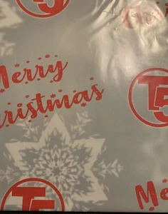T 5 CAMPERVAN V W SNOW FLAKE CHRISTMAS GIFT WRAPPING PAPER - Picture 1 of 2