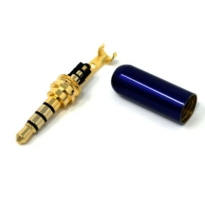 Lot 3.5mm (4 Pole) Male Repair headphone Jack Plug Metal Audio Soldering - Изображение 1 из 4