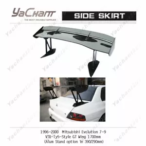 CF Spoiler For 01-07 EVO 7 EVO 8 EVO 9 VOL VTX-T5 1700mm GT Wing w/Alum Stand - Bild 1 von 12