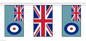 Royal Air Force RAF Freundschaft Flagge Wimpelkette - 20m mit 56 Flaggen - Bild 1 von 75