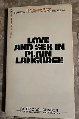 Vintage 1973 Paperback- Love And Sex In Plain Language Eric W Johnson  Vintage  Foto 1 de 4