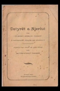 Antique Albanian Albania Book 1923  Rare Detyret e Njeriut 57 Pages - Picture 1 of 1