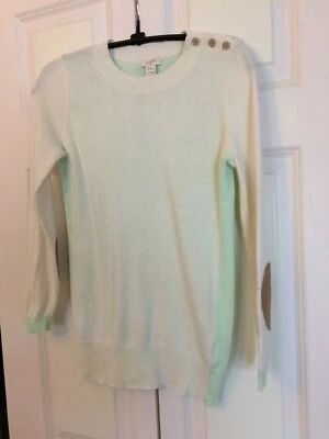 Suéter para mujer J.Crew extra pequeño de mezcla de lana con parches de gamuza en el codo Foto 1 de 4