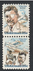 US Airmail # C95 - C96 , # C96a , F-VF OG NH Se-Tenant Pair of 2 - I Combine S/H - Picture 1 of 1