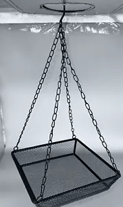 Hanging Bird Feeder Tray Platform Metal Mesh Seed Tray for Bird Feeding Outdoor - Picture 1 of 4