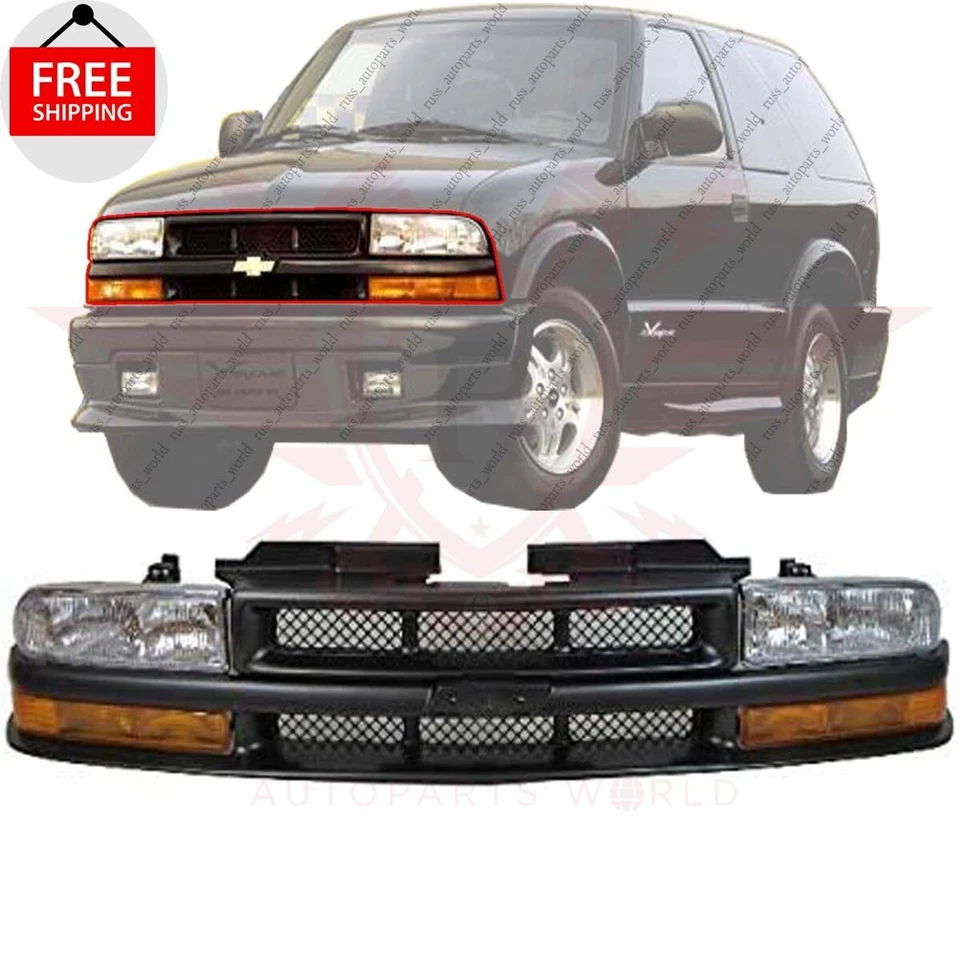 Fits 1998-2004 Chevrolet S10 Pickup Grille Headlight Corner Light Left Right 5PC Foto 1 de 4