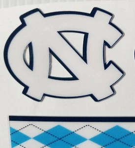 North Carolina Tar Heels Mini Football Helmet Decals - Picture 1 of 3