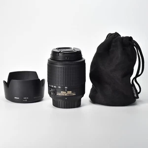Nikon AF-S DX Zoom-NIKKOR 55-200mm f/4-5.6G ED Lens with HB-34 Hood, Bag Mint - Picture 1 of 10
