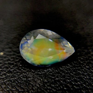 Natural Multi Fire Rainbow Moonstone 1.32 Carat 9x6 MM Pear Shape Faceted Gem - Picture 1 of 4