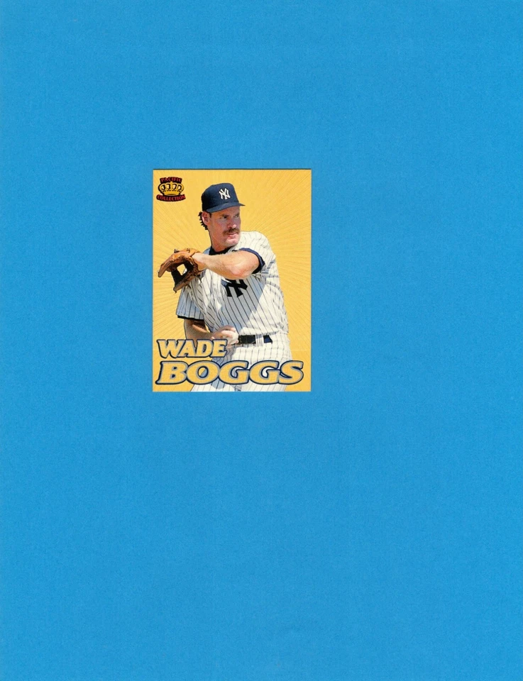 1995 Pacific Crown Collection Gold Prism Insert #6 Wade Boggs! New York Yankees! - Image 1 of 2