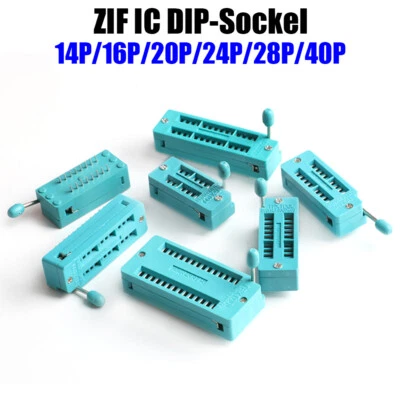 Universal ZIF Sockel IC DIP Sockel Test Buchse Adapter 14 16 18 20 24 28 40 pin - Bild 1 von 4