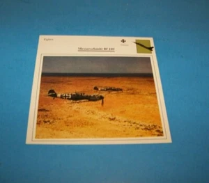 Foto/tarjeta de información de avión militar Messerschmitt Bf 109 Alemania - Imagen 1 de 2