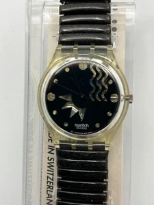 Orologio SWATCH Gent FLAKE (GK165)-NUOVO/NOS-compl.NERO-Guarda! - Picture 1 of 5