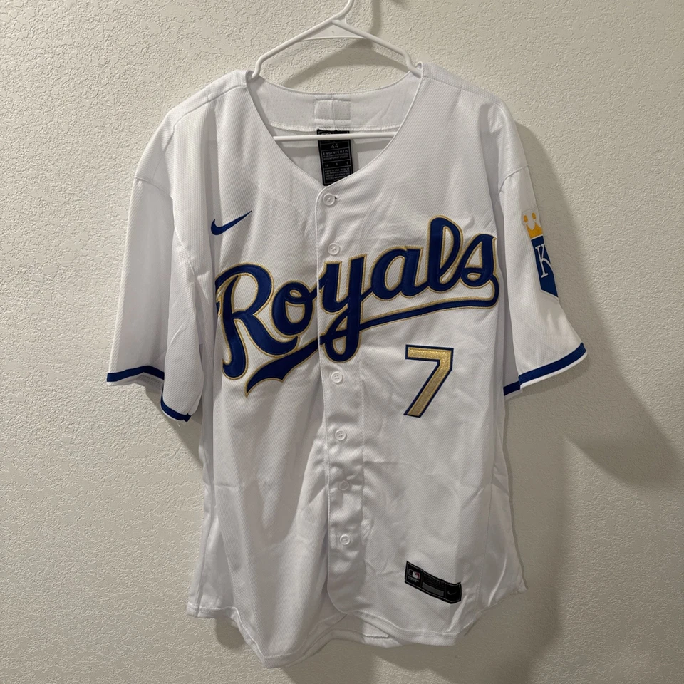 Bobby Witt Jr #7 Royals Replica White/ GOLD Champions - All Stitched Jersey - Image 1 of 4