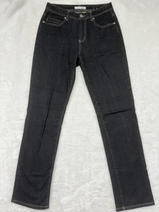 Chicos Platinum Jeans Women's Size 00 Dark Denim Wash Slate Straight NWT - Picture 1 of 11