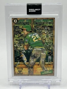 2020 Topps Project 2020 Mark McGwire 1987 Topps By Andrew Thiele #97 Athletics - Picture 1 of 2