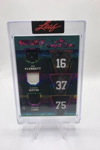 2025 Leaf Glory of the Game Jim Plunkett Lester Hayes Howie Long GU Patch 8/12 - Picture 1 of 2