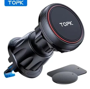 Magnetic Car Phone Holder Air Vent Mount Bracket Universal Mobile Hook Cradle UK - Picture 1 of 6