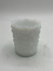 Westmoreland 1940's Collectible "Daisy Button" Milk Glass Toothpick Holder - Picture 1 of 6