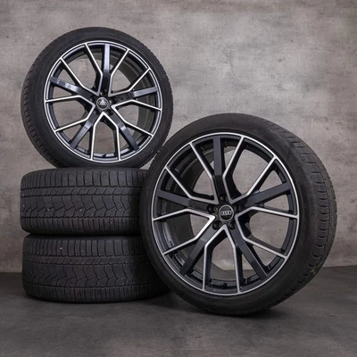 Audi Q7 SQ7 Winterräder 22 Zoll 4M Felgen 4M0601025CP titan glanzgedreht - Bild 1 von 4