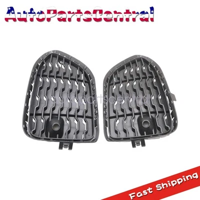 Par de cubiertas de rejilla de parachoques laterales conductor + pasajero delantero para BMW X3 2015-2017 Foto 1 de 4