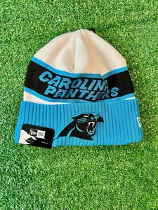 New Era NFL Carolina Panthers Cuffed Beanie Rodel Wintermütze Damen Blau Neu mit Etikett - Bild 1 von 4
