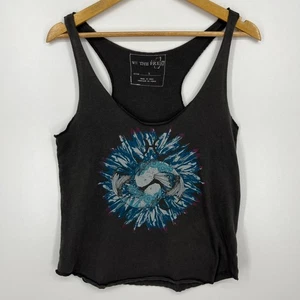 We The Free Tank Top Women's Size S Gray Strappy 100% Cotton Logo - Picture 1 of 10