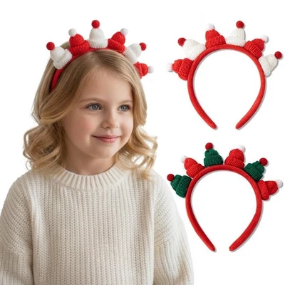 ForBaysy Sombrero de Navidad Diademas para Mujeres y Niñas Santa Navidad Sombrero para Navidad Foto 1 de 4