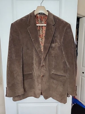 Lauren Ralph Lauren Corduroy Blazer 2 Button Men's 48 R 3X Sport Coat Jacket NEW - Image 1 of 4