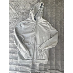 ASOS Design Full Zip Up Hoodie Sweatshirt Casual Activewear Gray L - Picture 1 of 8