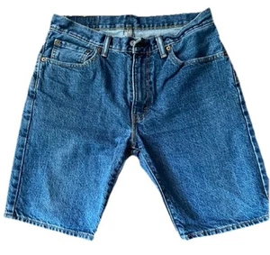 Vintage Levi’s 505 Men’s Regular Fit Denim Grunge Skate Shorts Size 32 - Picture 1 of 7