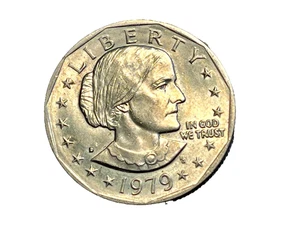 1979 SUSAN B ANTHONY U.S. DOLLAR COIN with CHEEK ERROR - Picture 1 of 2