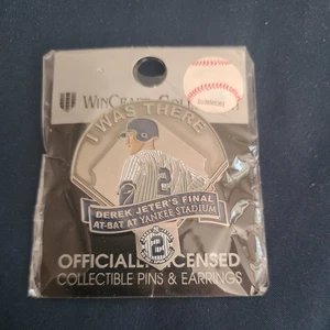 Derek Jeter “I Was There” Final At Bat At Yankee Stadium Official Pin Sealed! - Picture 1 of 2