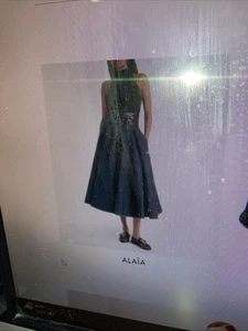 ALAIA PARIS DENIM MIDI SKIRT SIZE 34 MADE IN ITALY - Bild 1 von 12
