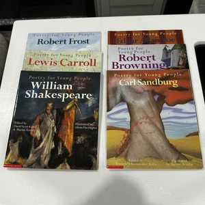 Scholastic Poetry For Young People ~ LOT of 6: Shakespeare Frost Barlow Poe - Bild 1 von 8